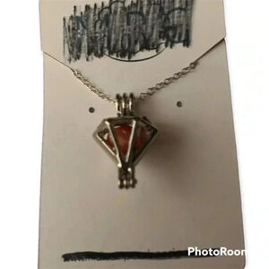 Necklace with Pearl in Cage